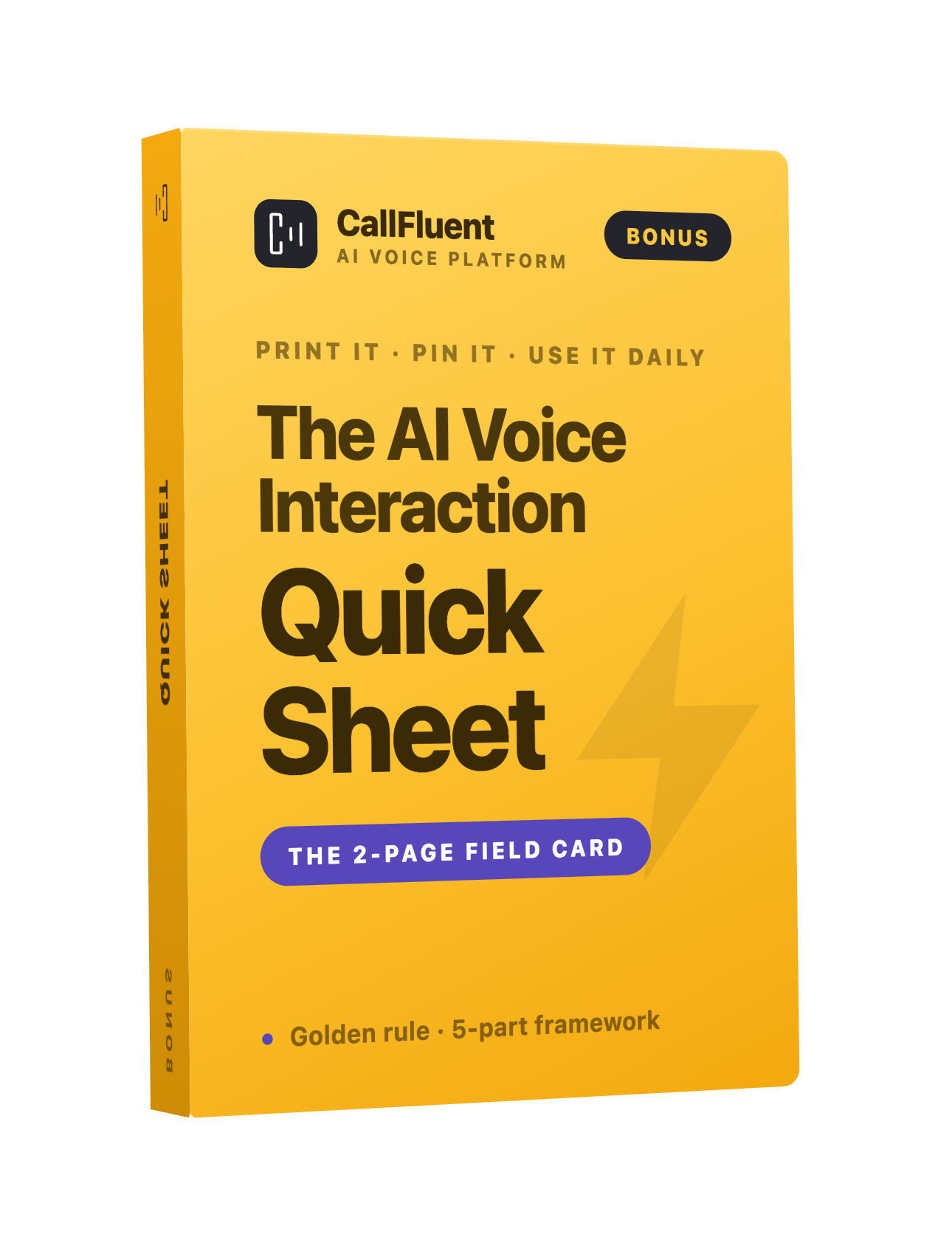 The AI Voice Interaction Quick Sheet